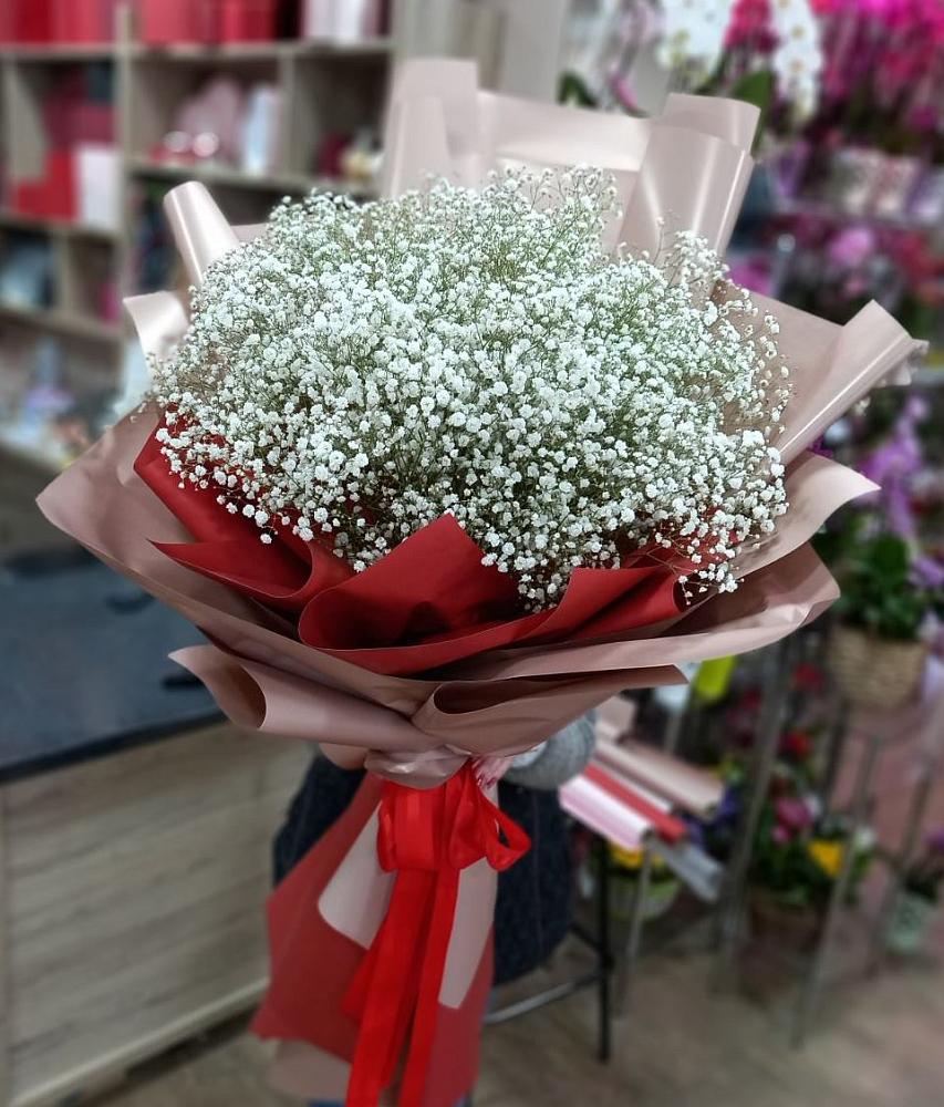 Букет Белые хлопья в Култук Букет цветов из: Гипсофила в Култук