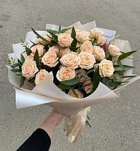 Букет Кремовые розы Латте в Култук