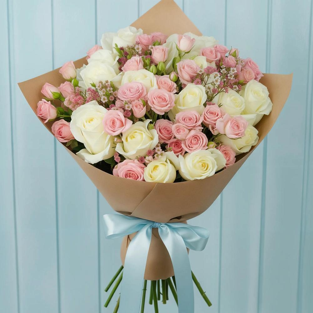 Букет романтичный подарок в Култук Букет цветов из: Розы в Култук
