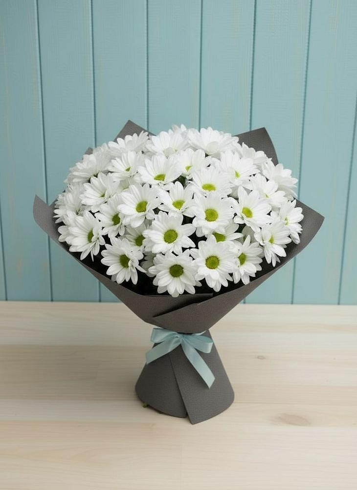 Букет белые хризантемы в Култук Букет цветов из: Хризантемы в Култук