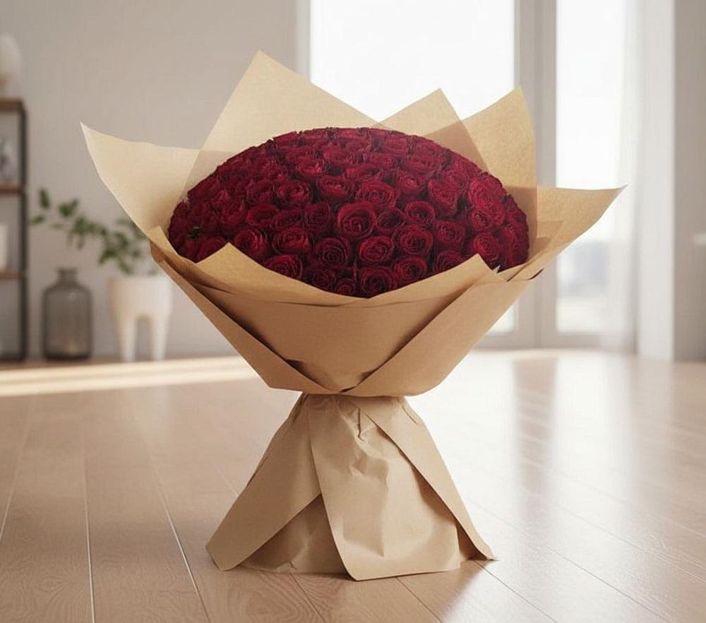 Букет 101 Красная роза в Култук
