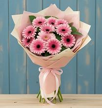 Букет пурпурно-розовый в Култук Букет цветов из:  Герберы в Култук